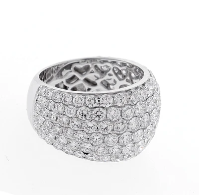 Domed Pave Diamond Ring