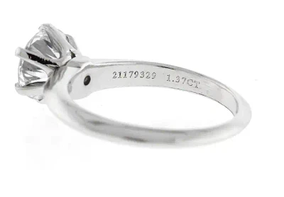 Tiffany & Co. Carat Diamond Knife Edge Engagement Ring