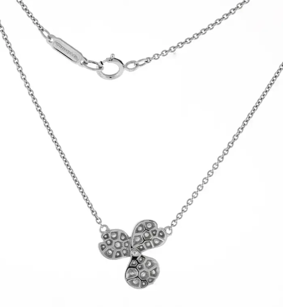 Tiffany & Co.’s Paper Flower Diamond Platinum Pendant
