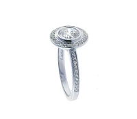 Cartier d’Amour Platinum Diamond Engagement Ring