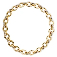 Cartier 18kt Gold Trinity Round Link Necklace