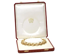 Cartier 18kt Gold Trinity Round Link Necklace