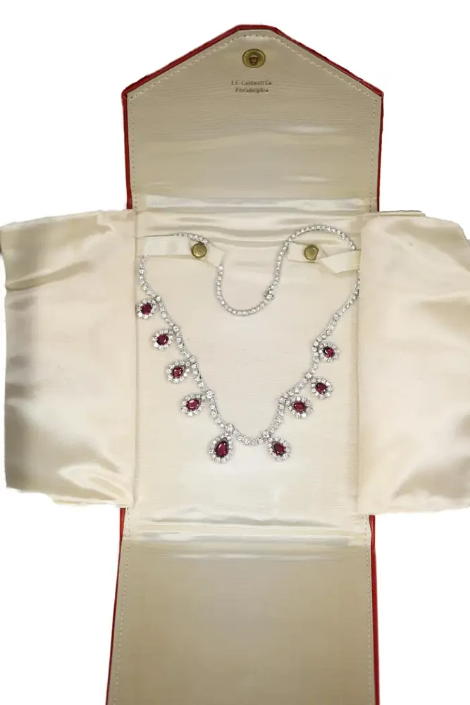 Oscar Heyman for J. E. Caldwell Ruby and Diamond Necklace
