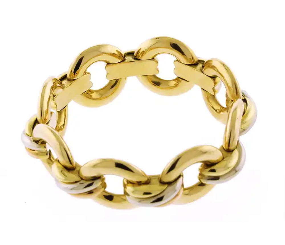 Cartier 18kt Gold Trinity Round Link Bracelet