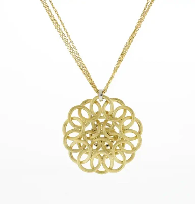 Marco Bicego Jaipur Gold and Diamond Pendant Necklace