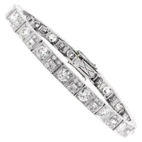 Platinum Art Deco Diamond Bracelet