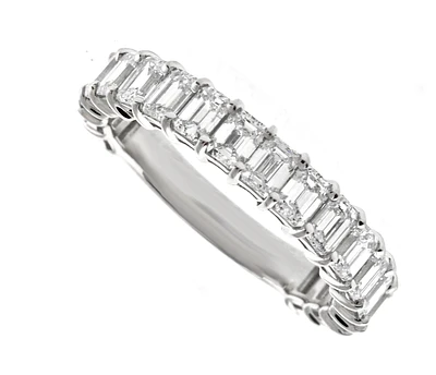 2.14ct Emerald Cut Diamond Band