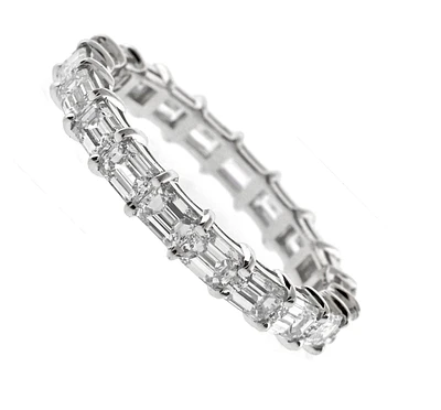 2.22ct Emerald Cut Diamond Eternity Band