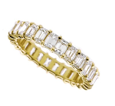 2.73ct Emerald Cut Diamond Eternity Band