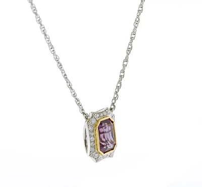 Purple Sapphire Necklace