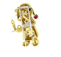 Jonathan Ralston’s Exquisite Limited Edition Gold Bear Brooch