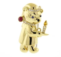 Jonathan Ralston’s Exquisite Limited Edition Gold Bear Brooch