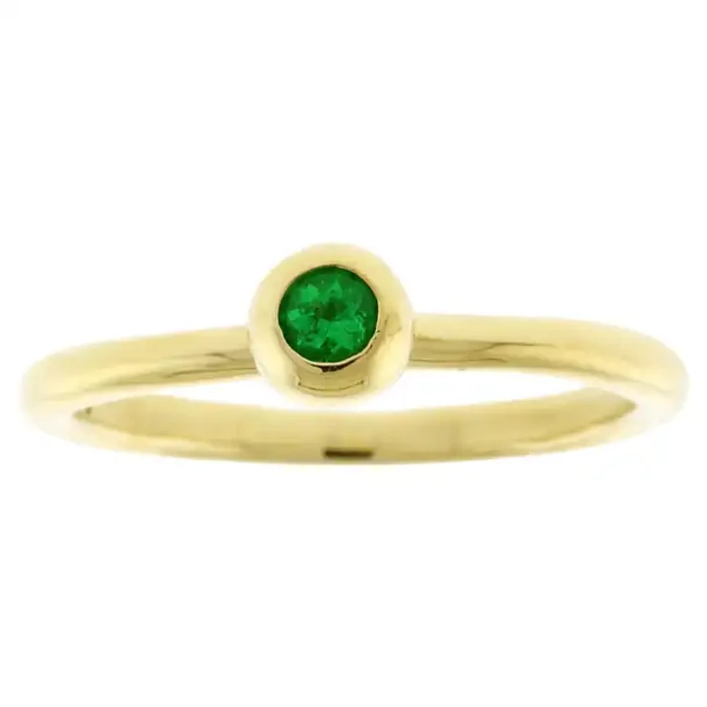 Paloma Picasso 18kt Emerald Bezel Set Ring