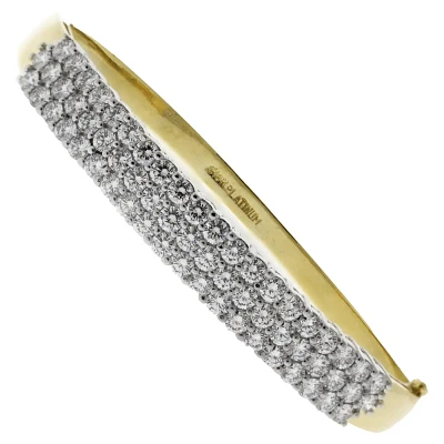 Yellow Gold and Platinum Diamond Bracelet