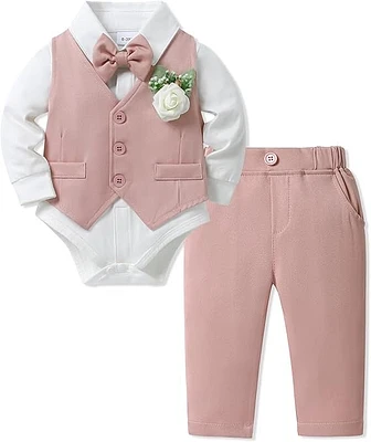 Paparazzi Dust Pink Boys 5 pc Vest Set