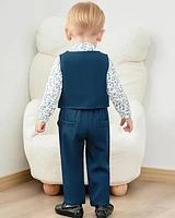 Paparazzi Deep Turquoise Boys 5 pc Vest Set