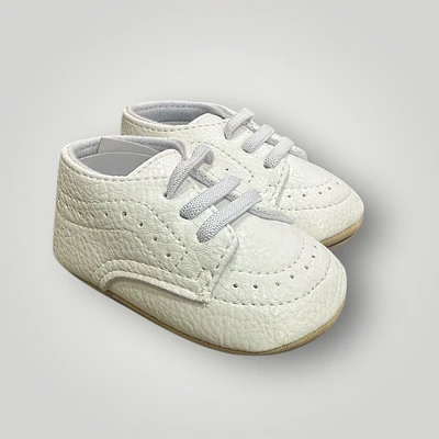 Boys Baby White Christening Oxfords