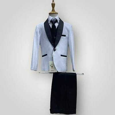White Glitter Tuxedo set / 2pc