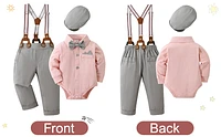 Paparazzi Slate Grey Boys 5pc Vest Set