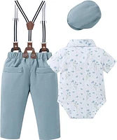 Paparazzi Aqua Blue Boys 5 pc Vest Set