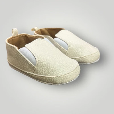 Boys Baby White Christening Sneakers