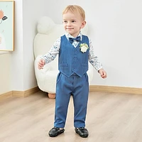 Paparazzi Tiffany Blue Boys 5 pc Vest Set