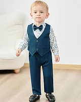 Paparazzi Deep Turquoise Boys 5 pc Vest Set