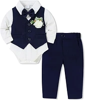 Paparazzi Midnight Blue Boys 5 pc Vest Set