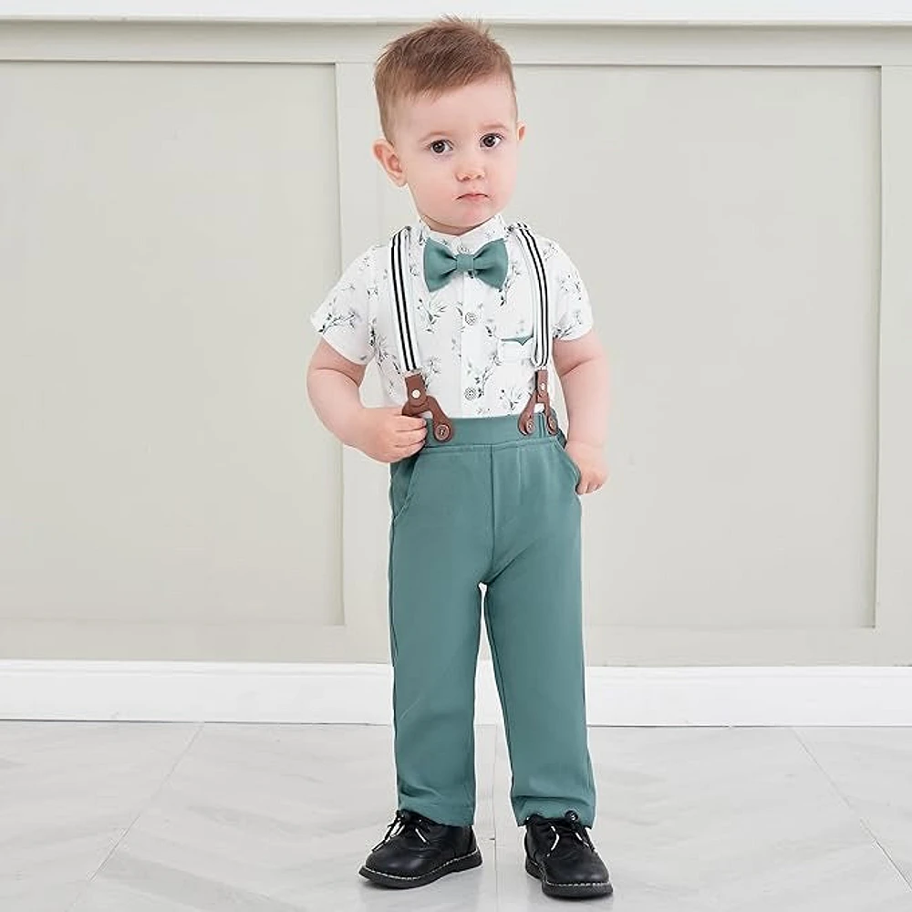 Paparazzi Ocean Green Boys 5 pc Vest Set