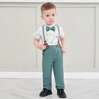 Paparazzi Ocean Green Boys 5 pc Vest Set
