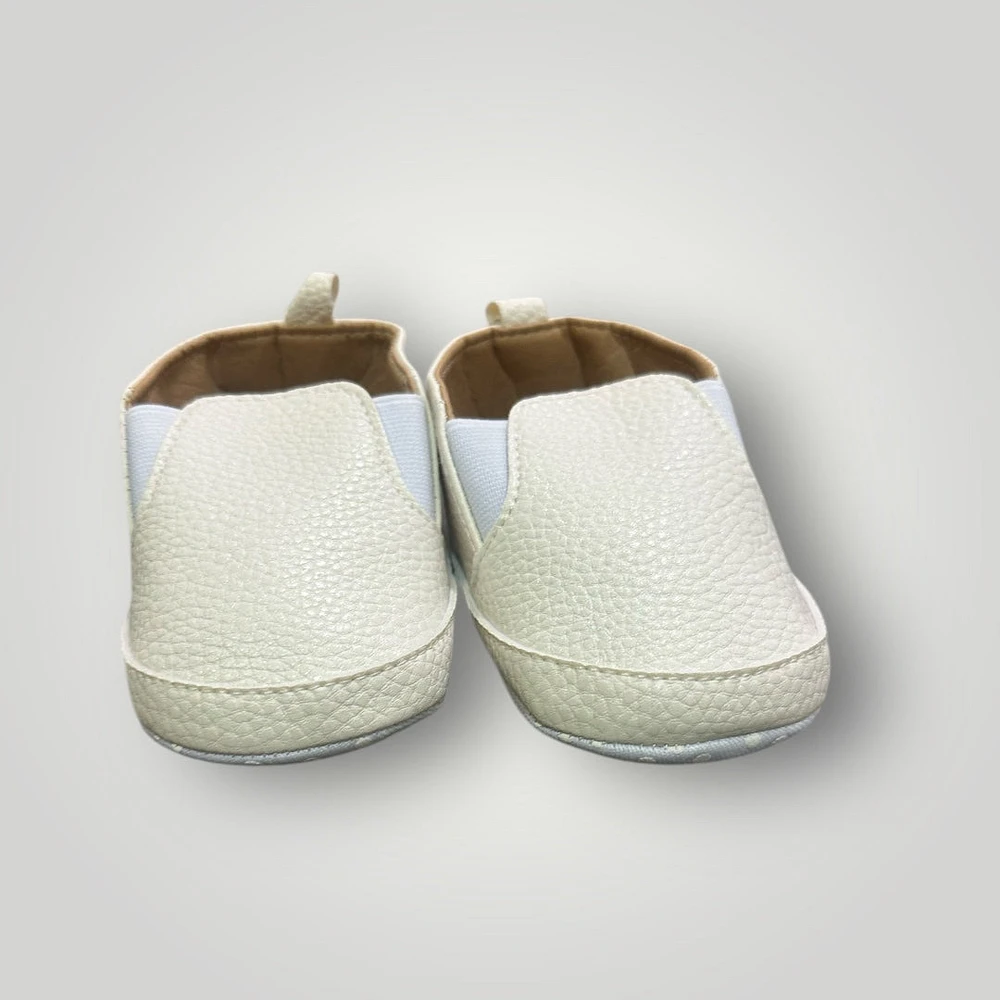 Boys Baby White Christening Sneakers