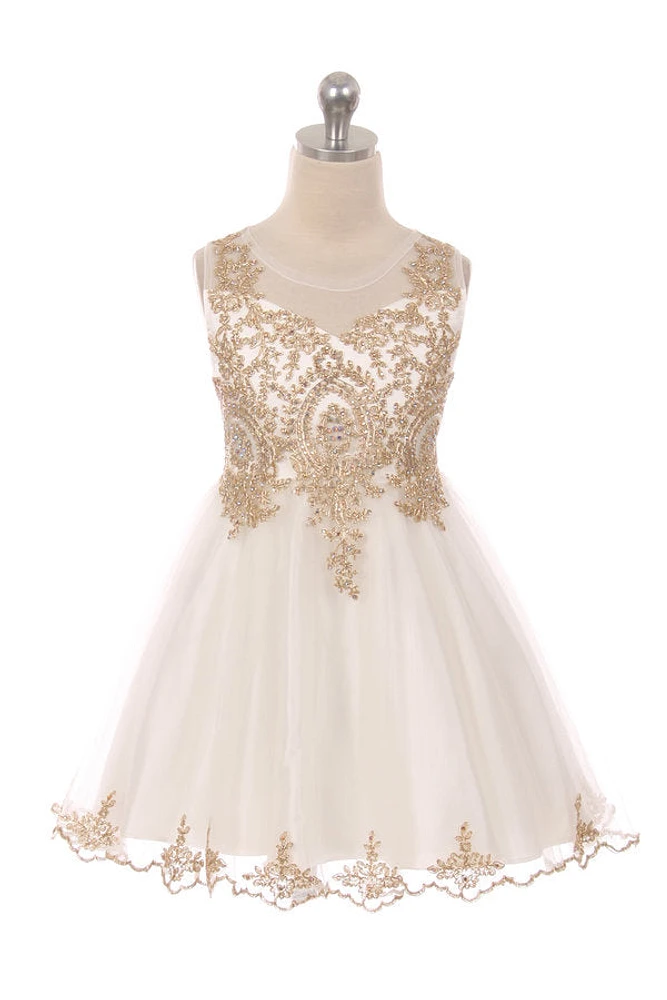 Designer Graduation Dress Ivory