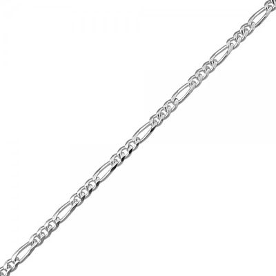 18 inch silver figaro chain