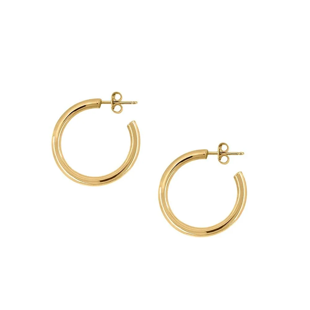 Katie 25MM 10kt Yellow Gold Hoops