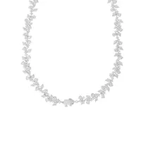 16.5″ Grace Necklace with Cubic Zirconia Sterling Silver