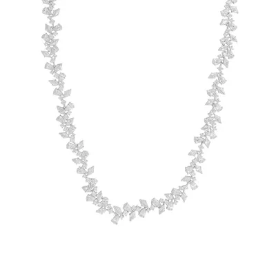 16.5″ Grace Necklace with Cubic Zirconia Sterling Silver