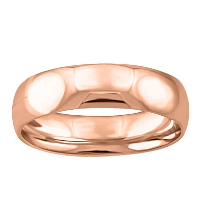 5MM Comfort Fit Wedding Band 10kt Rose Gold