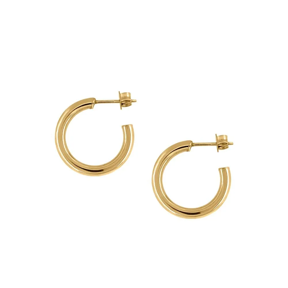 Katie 22MM 10kt Yellow Gold Hoops