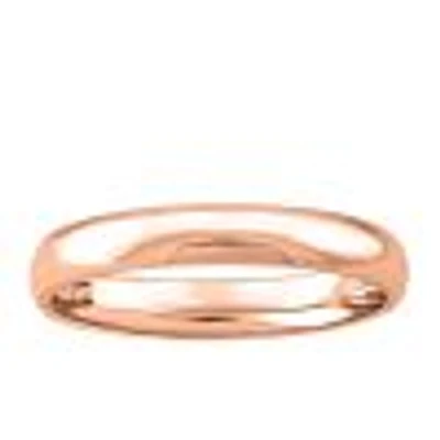 3MM Comfort Fit Wedding Band 10kt Rose Gold