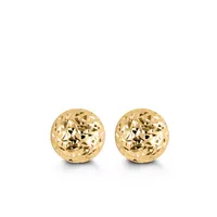 8MM Ball Earrings 10kt Yellow Gold