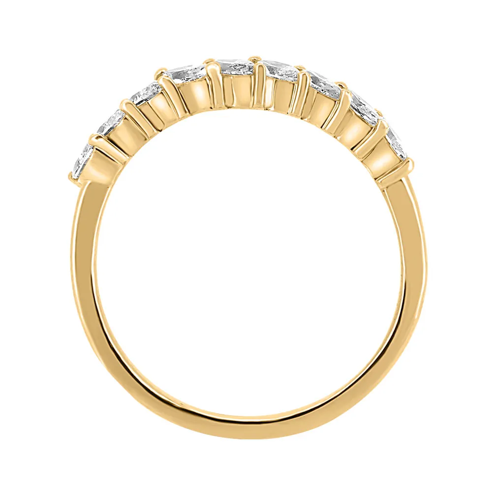 Lyra Luxe Diamond Band with .63 Carat TW of Diamonds 14kt Yellow Gold