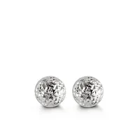 7MM Ball Earrings 10kt White Gold