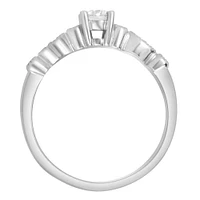 Colourless Collection Solitaire Engagement Ring with .31 Carat TW of Diamonds 18kt White Gold