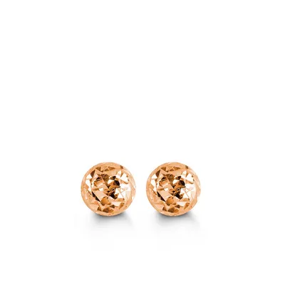 5MM Ball Earrings in 10kt Rose Gold