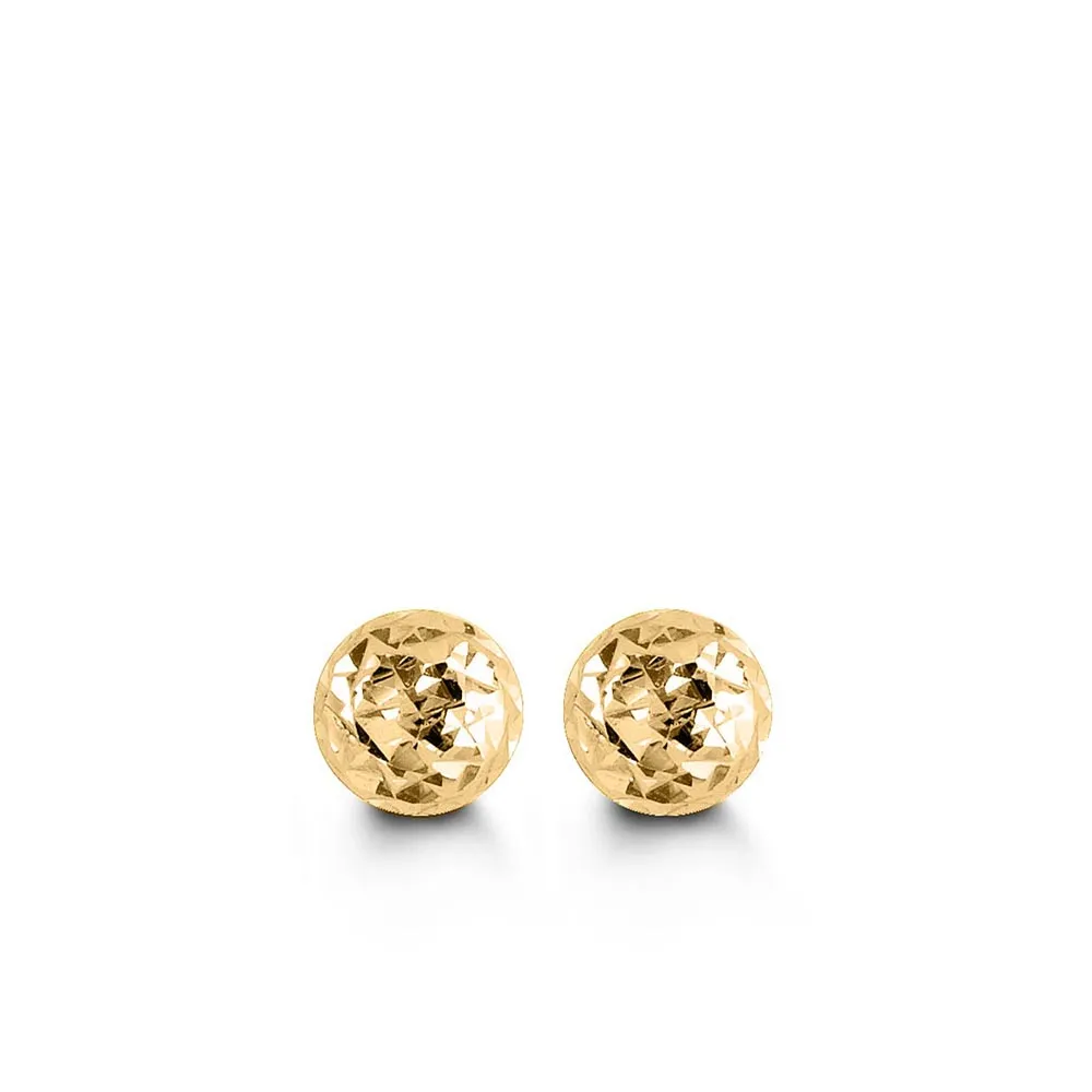 5MM Ball Earrings 10kt Yellow Gold