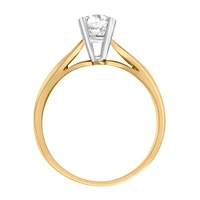 Fire Of The North Solitaire Engagement Ring with .50 Carat Diamond in 14kt Gold
