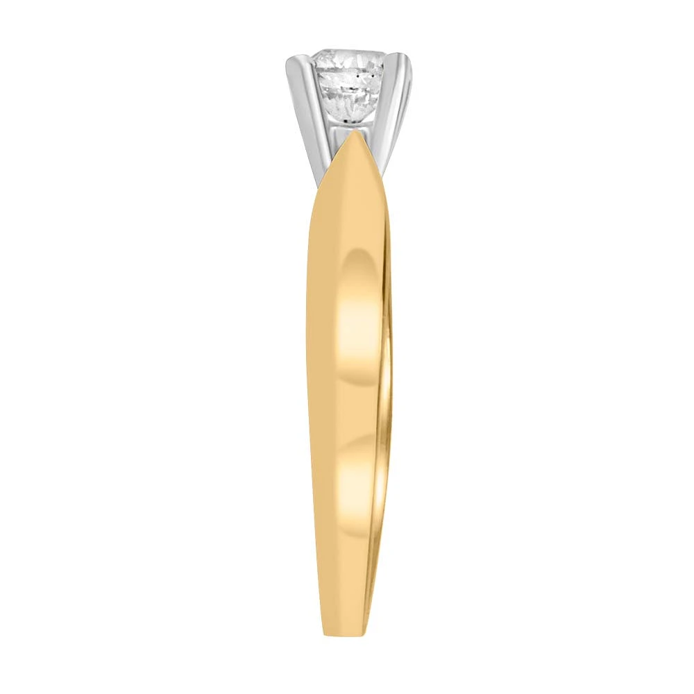 Fire Of The North Solitaire Engagement Ring with .50 Carat Diamond in 14kt Gold