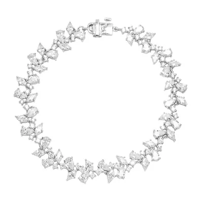 7″ Grace Bracelet with Cubic Zirconia Sterling Silver