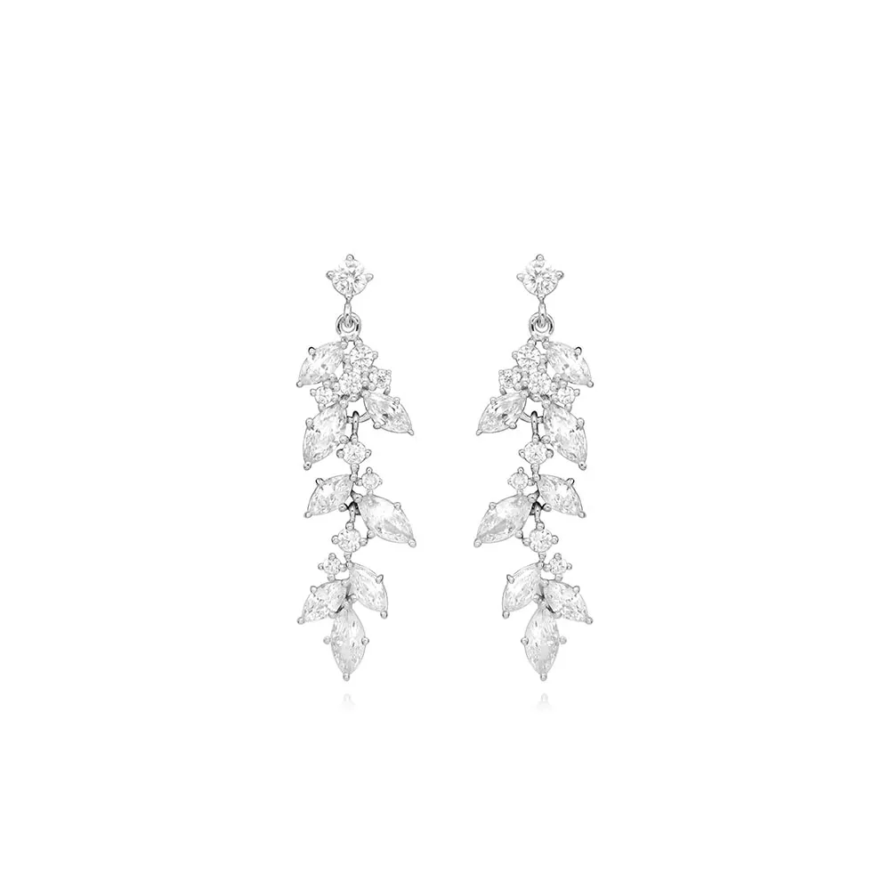 Grace Earrings with Cubic Zirconia Sterling Silver