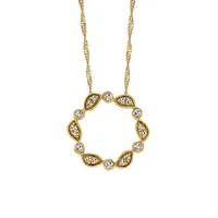 Pendant with .19 Carat TW of Diamonds in 10kt Yellow Gold